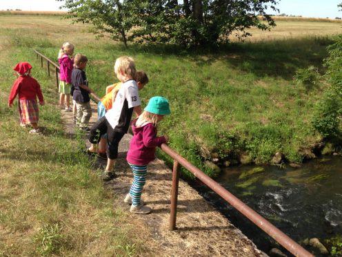 Erkundungen am Bach